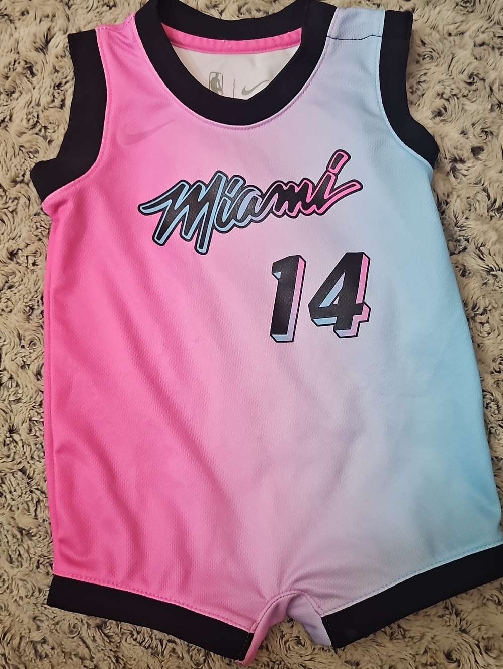 Nike X NBA Toddler Miami Ombre #14 Herro Romper -